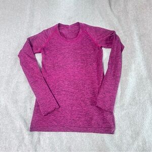 Lululemon Swiftly Tech Long-Sleeve Shirt 6 Long Sleeve Raspberry